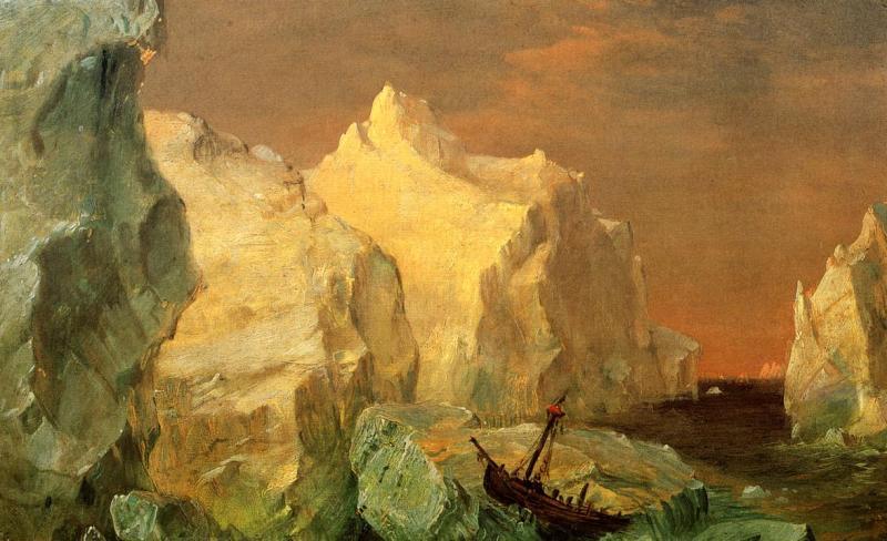 Frederic Edwin Church Icebergs and Wreck in Sunset Germany oil painting art
